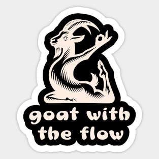 Goat Yoga Inspiration Sticker